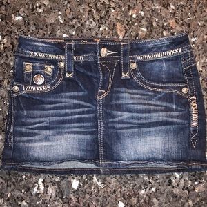 Rock Revival Celine Jean Skirt Size 